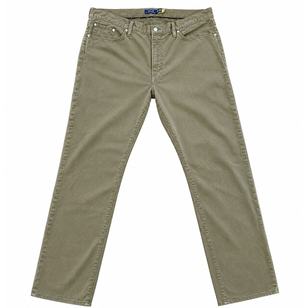 Polo Ralph Lauren Chino Pants Men 40T Tall 35 Inseam Classic Fit Olive Green